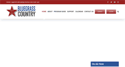 Desktop Screenshot of bluegrasscountry.org
